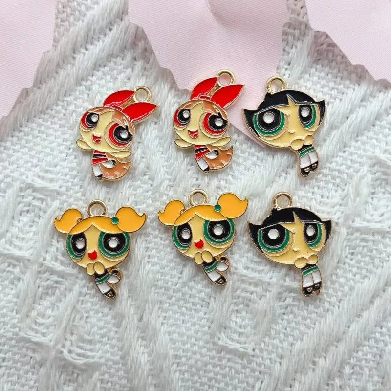 Kawaii Girl Grip Charms – 10-Pack Cute Anime Charms for Beyblade X Launcher Decoration