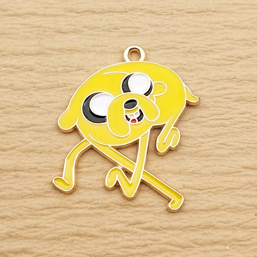 Gold Anime Grip Charms – 10-Pack Gold-Plated Charms for Beyblade X Launcher Decoration
