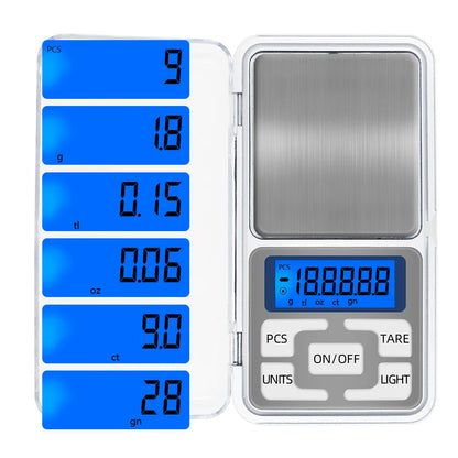 Digital Pocket Scale – 0.01g–0.1g Blader Gear Scale (100g–1000g)