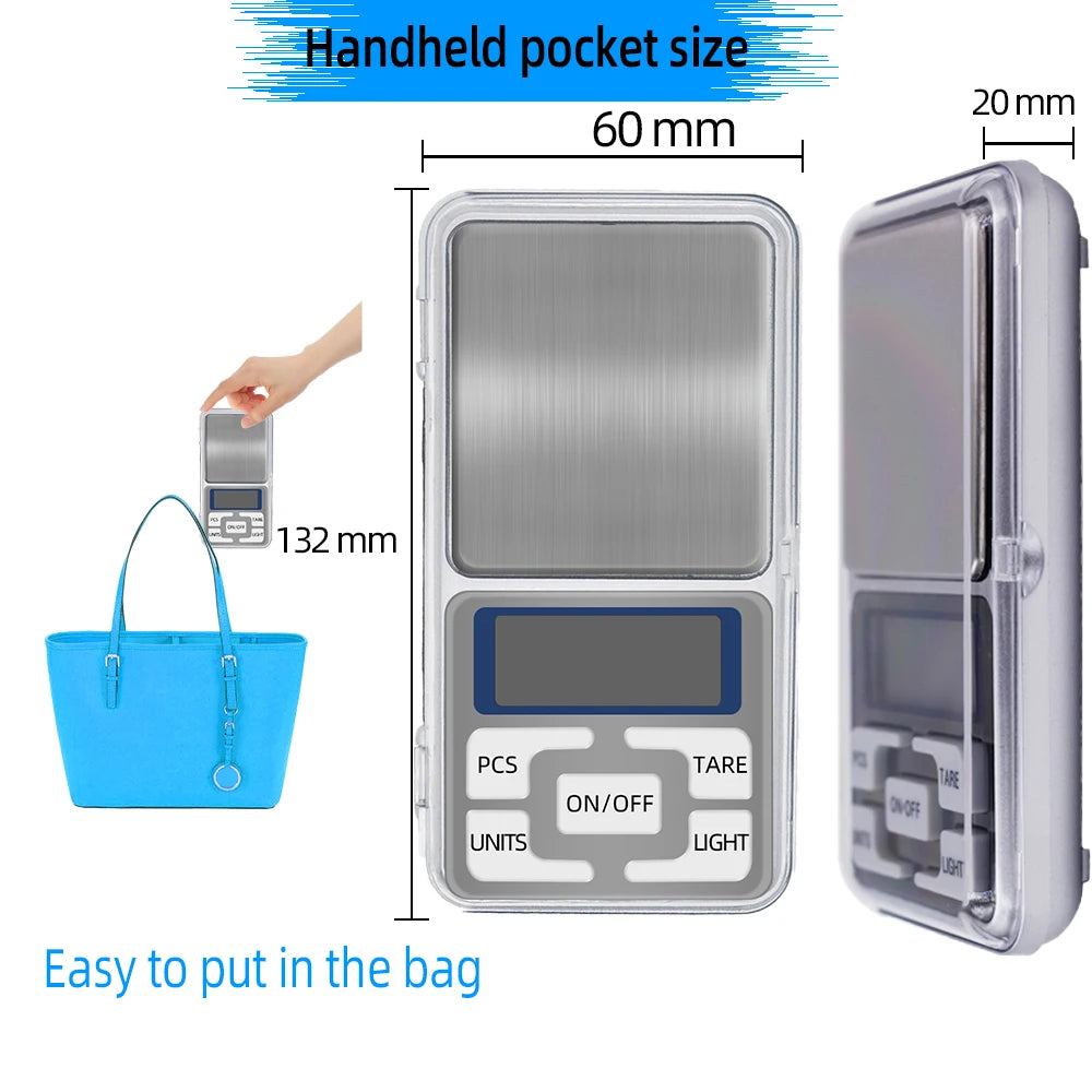 Digital Pocket Scale – 0.01g–0.1g Blader Gear Scale (100g–1000g)