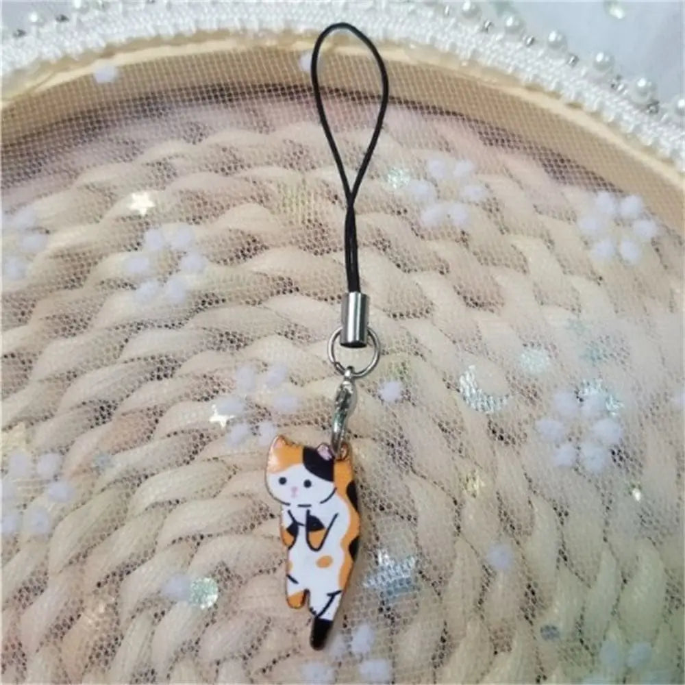 Cat Charm Grip Strap – Cartoon Wrist Lanyard for Beyblade X Launcher Grip Decoration