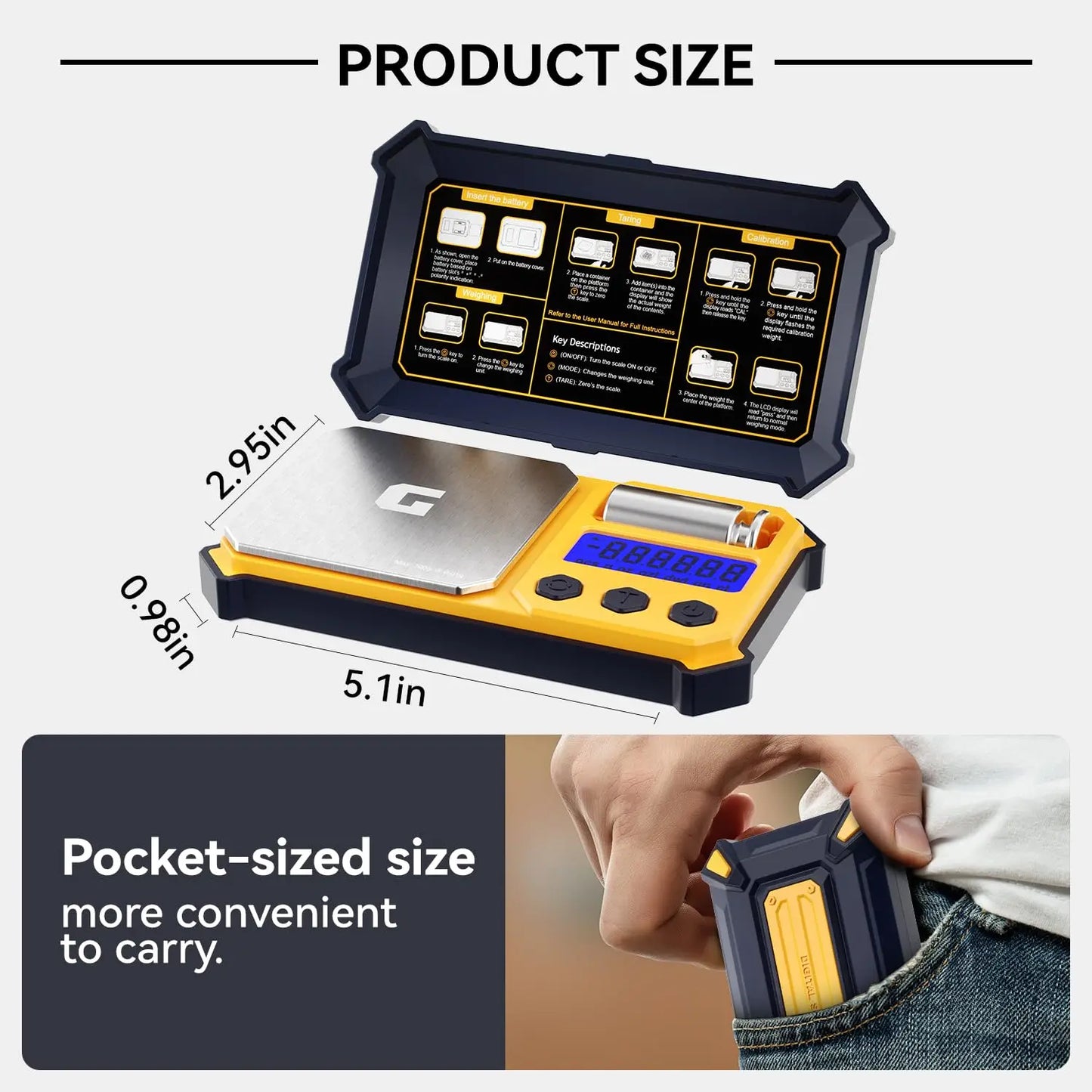 Blader Precision Pocket Scale 300g | 0.01g Compact Digital Scale