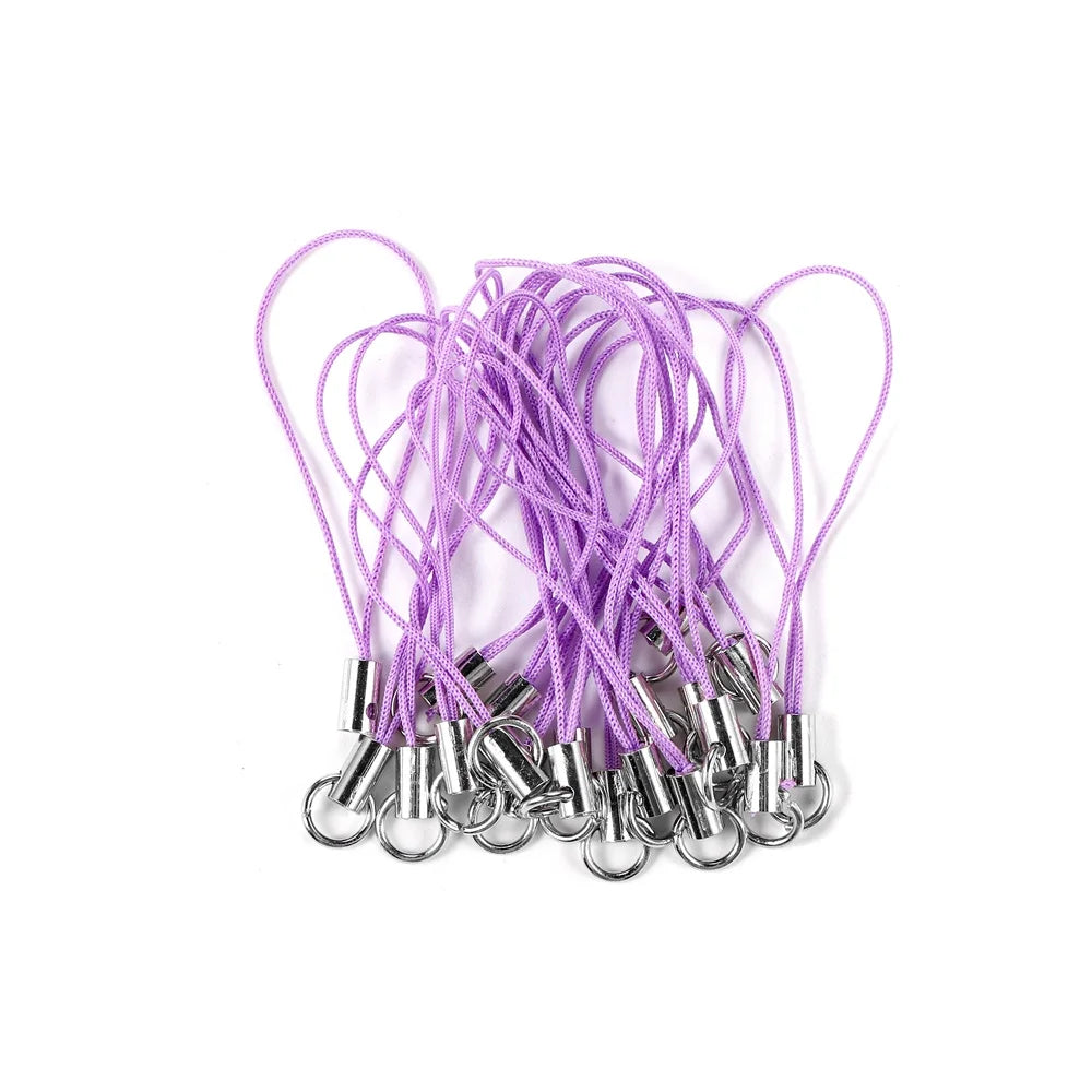 DIY Grip Strap Cord Set – 50/100pc Lobster Clasp Lanyards for Beyblade X Launcher Decoration