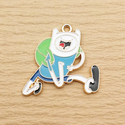 Gold Anime Grip Charms – 10-Pack Gold-Plated Charms for Beyblade X Launcher Decoration