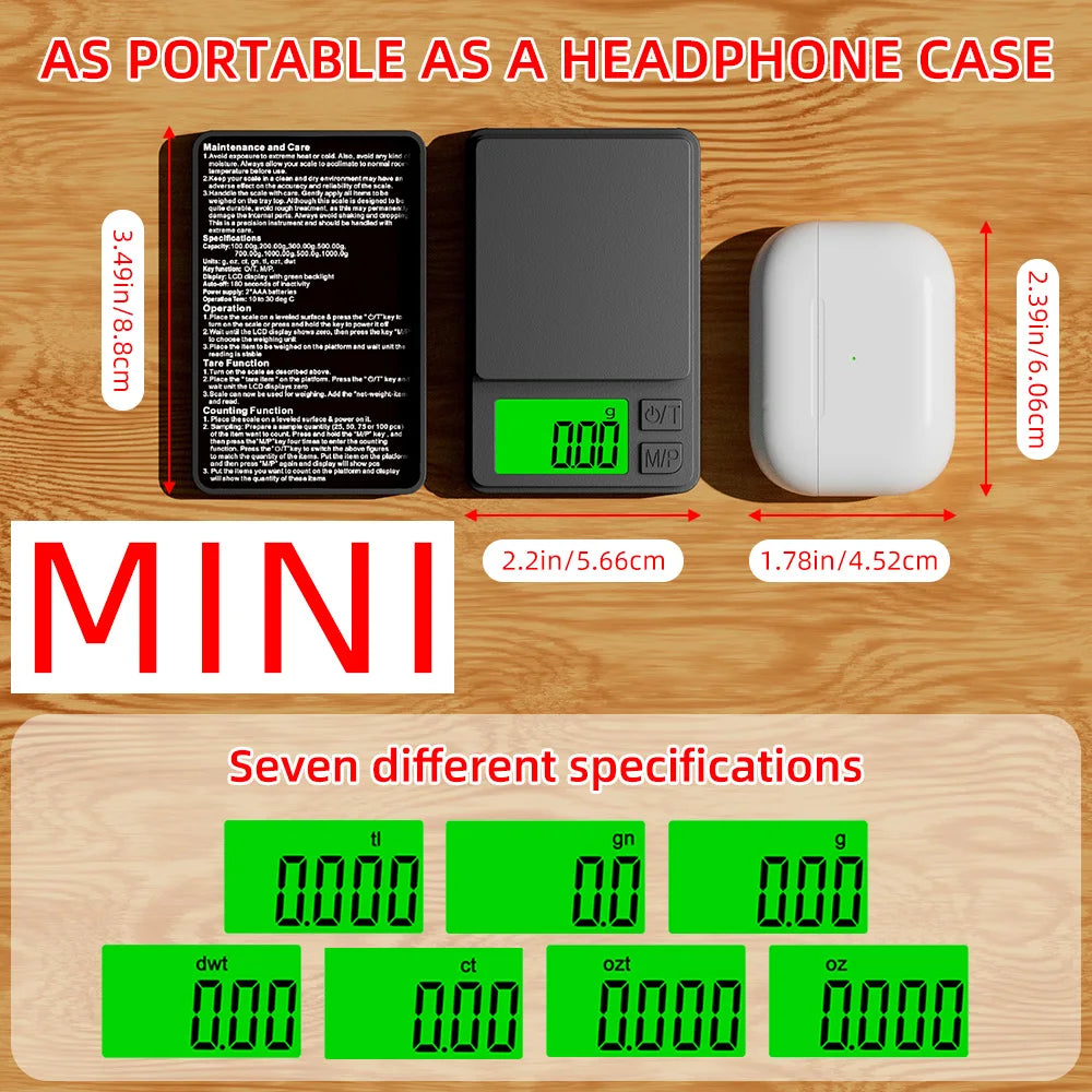 Blader Pocket Scale 500g | 0.01g High-Precision Digital Scale