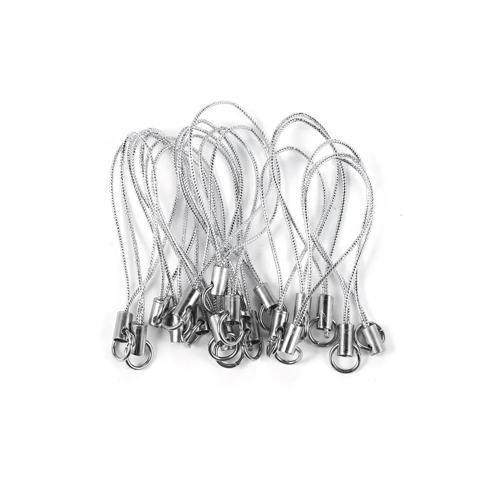 DIY Grip Strap Cord Set – 50/100pc Lobster Clasp Lanyards for Beyblade X Launcher Decoration