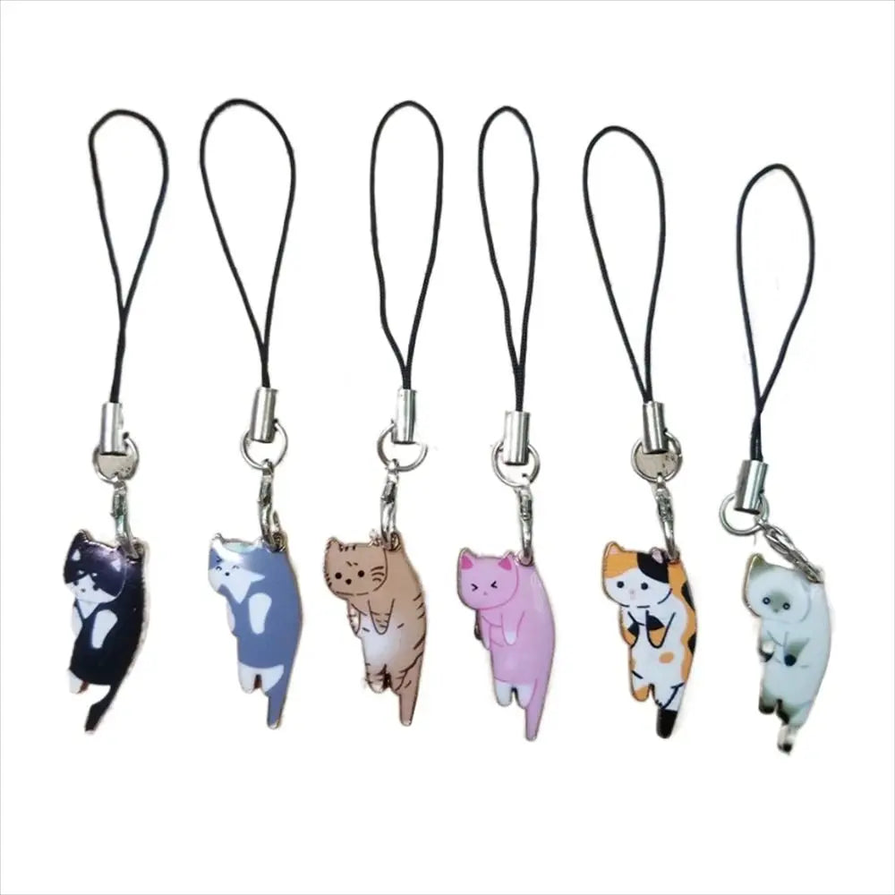 Cat Charm Grip Strap – Cartoon Wrist Lanyard for Beyblade X Launcher Grip Decoration