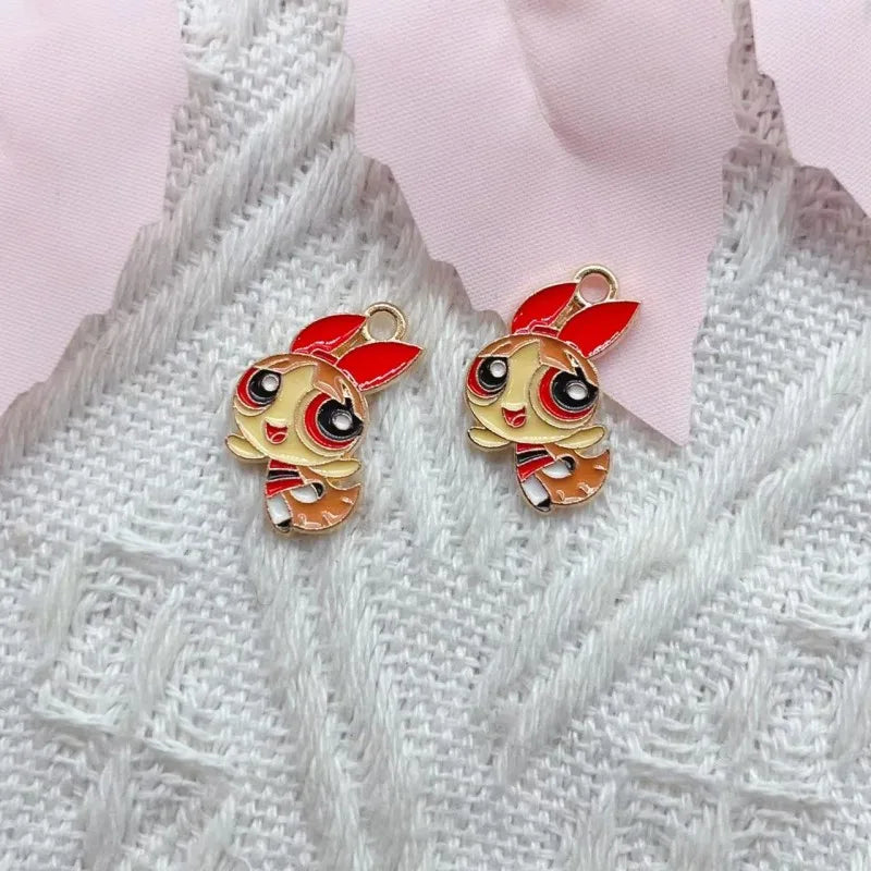 Kawaii Girl Grip Charms – 10-Pack Cute Anime Charms for Beyblade X Launcher Decoration