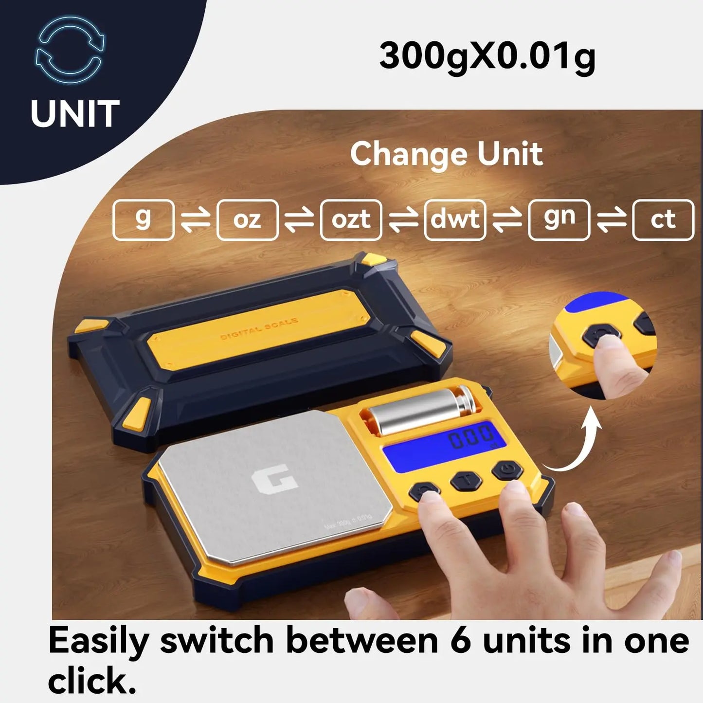 Blader Precision Pocket Scale 300g | 0.01g Compact Digital Scale