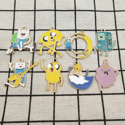 Gold Anime Grip Charms – 10-Pack Gold-Plated Charms for Beyblade X Launcher Decoration