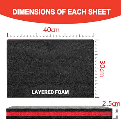 Cut-to-Fit Gear Sport Foam Sheets – Beyblade X Case Organizer Foam (3-Pack)