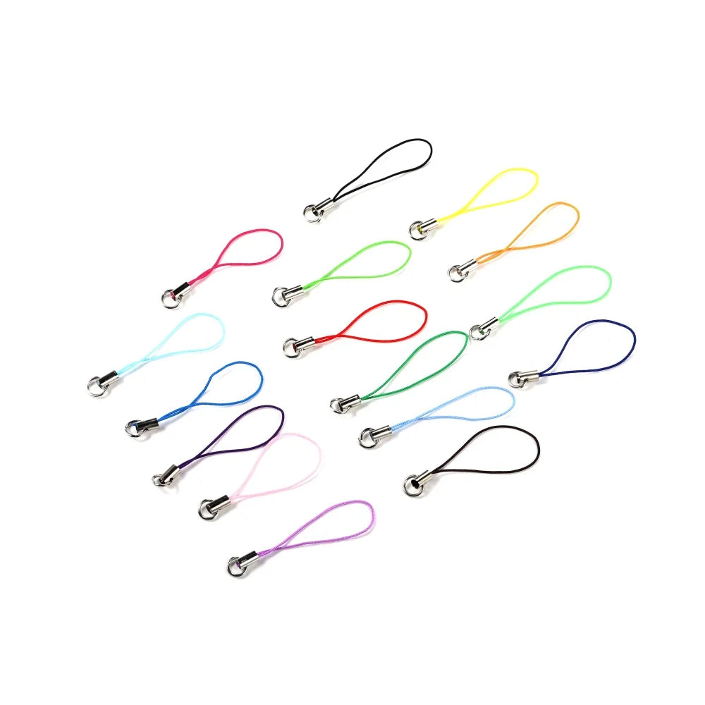 DIY Grip Strap Cord Set – 50/100pc Lobster Clasp Lanyards for Beyblade X Launcher Decoration