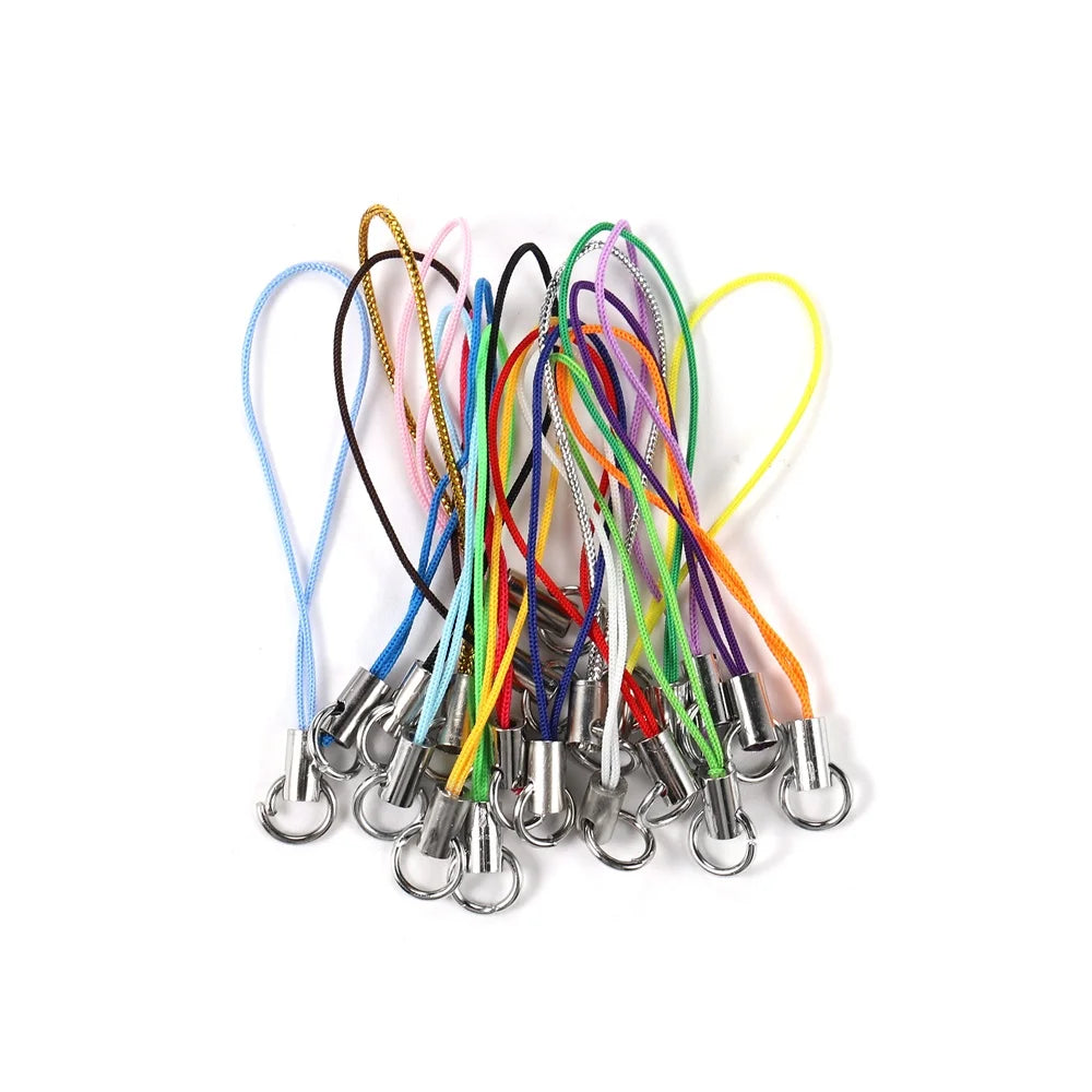 DIY Grip Strap Cord Set – 50/100pc Lobster Clasp Lanyards for Beyblade X Launcher Decoration