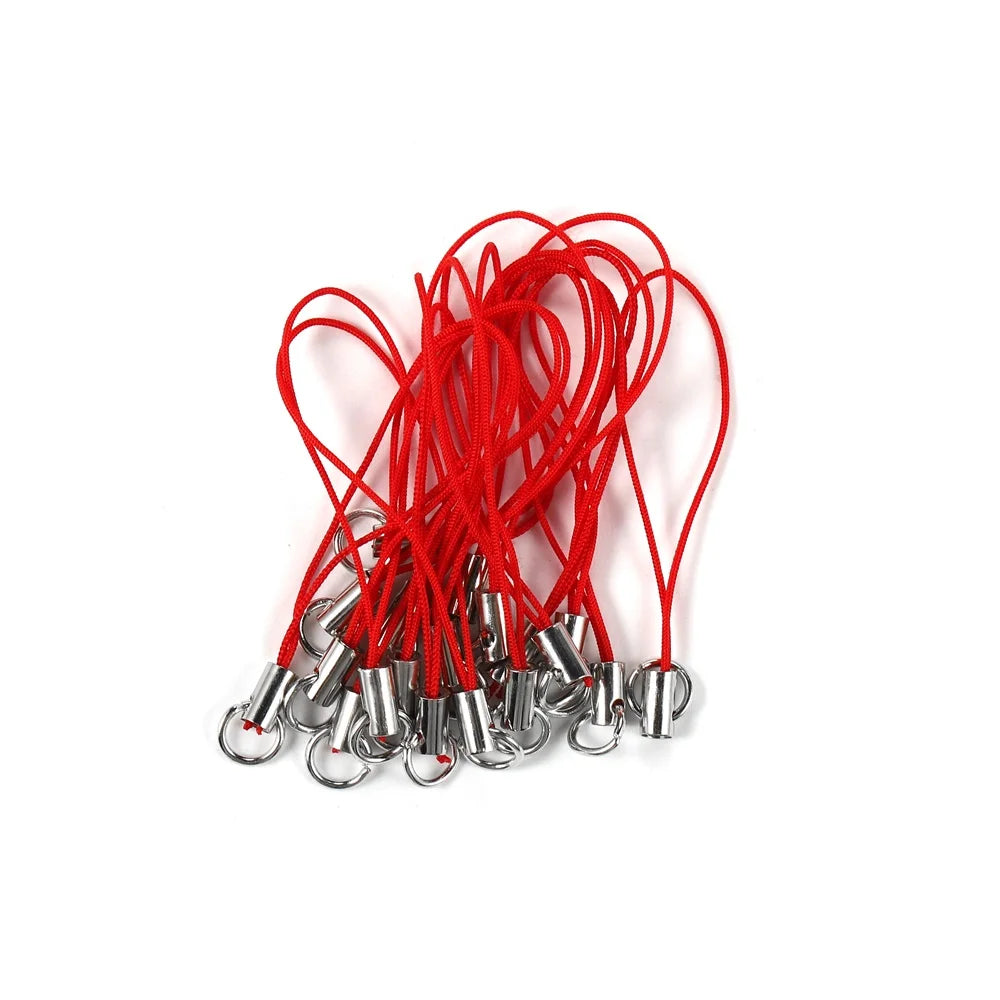 DIY Grip Strap Cord Set – 50/100pc Lobster Clasp Lanyards for Beyblade X Launcher Decoration