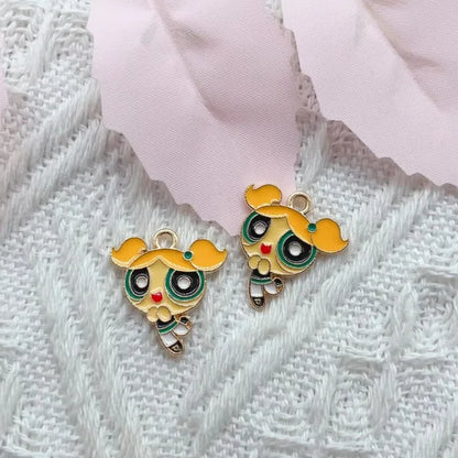 Kawaii Girl Grip Charms – 10-Pack Cute Anime Charms for Beyblade X Launcher Decoration