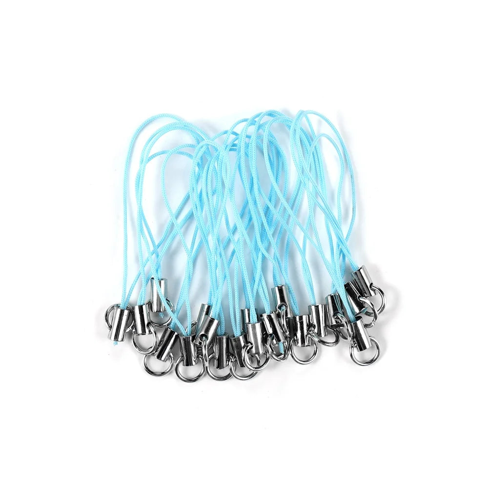 DIY Grip Strap Cord Set – 50/100pc Lobster Clasp Lanyards for Beyblade X Launcher Decoration