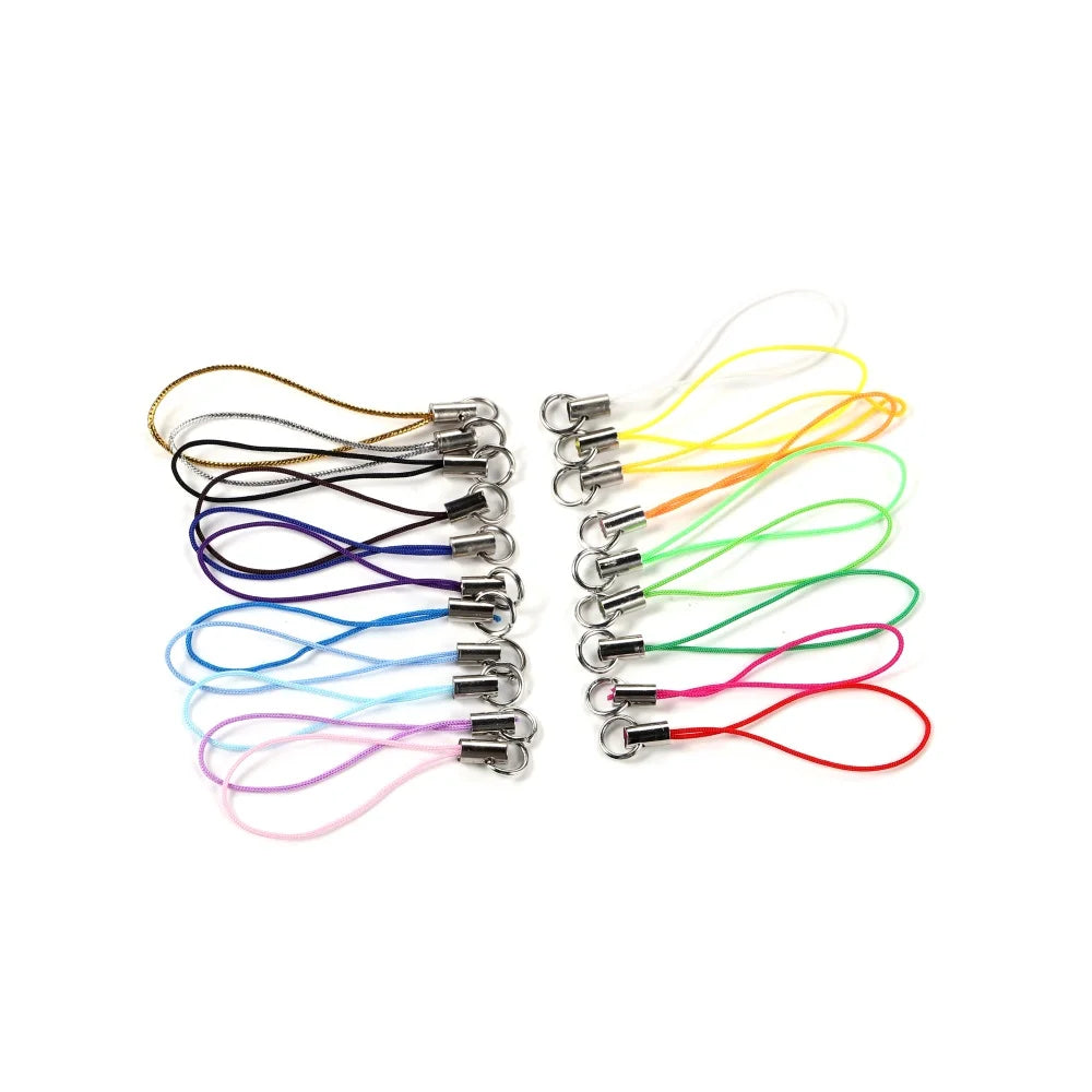 DIY Grip Strap Cord Set – 50/100pc Lobster Clasp Lanyards for Beyblade X Launcher Decoration