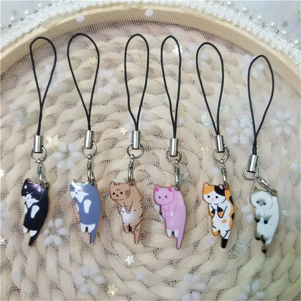 Cat Charm Grip Strap – Cartoon Wrist Lanyard for Beyblade X Launcher Grip Decoration