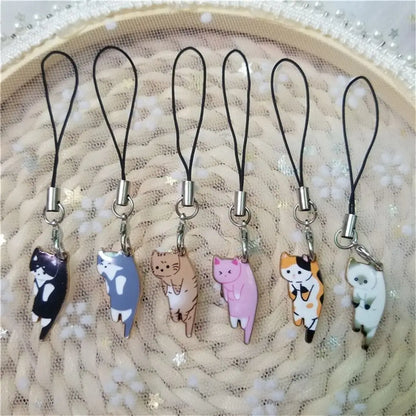 Cat Charm Grip Strap – Cartoon Wrist Lanyard for Beyblade X Launcher Grip Decoration