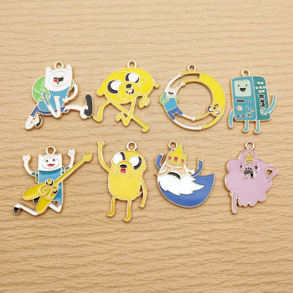 Gold Anime Grip Charms – 10-Pack Gold-Plated Charms for Beyblade X Launcher Decoration