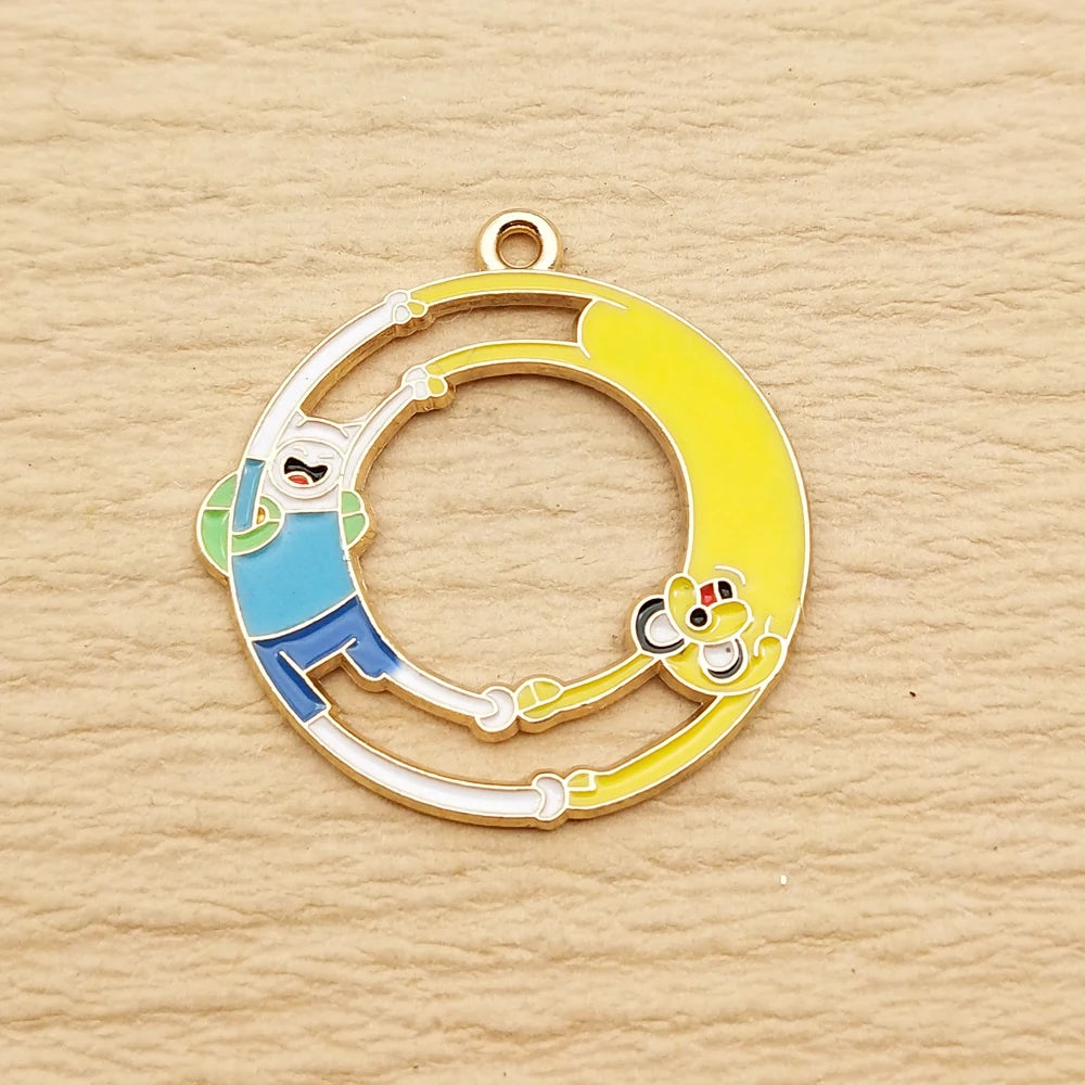 Gold Anime Grip Charms – 10-Pack Gold-Plated Charms for Beyblade X Launcher Decoration