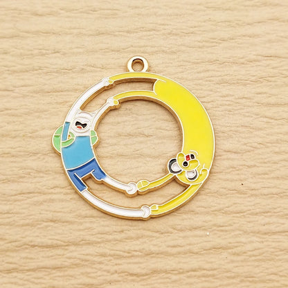 Gold Anime Grip Charms – 10-Pack Gold-Plated Charms for Beyblade X Launcher Decoration