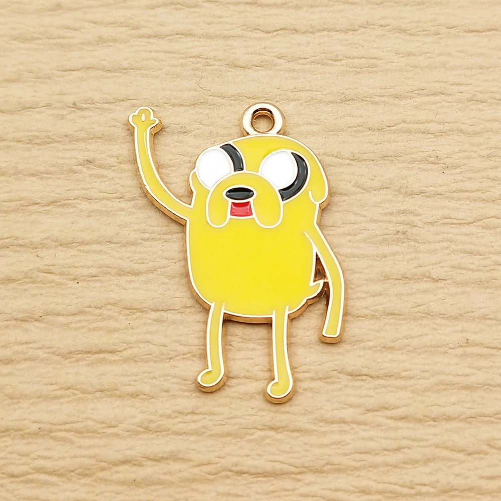 Gold Anime Grip Charms – 10-Pack Gold-Plated Charms for Beyblade X Launcher Decoration