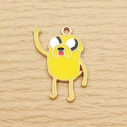 Gold Anime Grip Charms – 10-Pack Gold-Plated Charms for Beyblade X Launcher Decoration